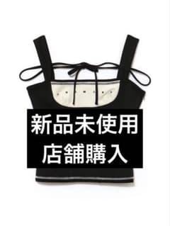トップス andmary Luca stitch tops 新品 ANDMARY Luca stitch tops ブラック｜Yahoo!フリマ（旧PayPayフリマ）