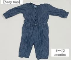 【baby GAP】デニムロンパース 6-12monthsのサムネイル