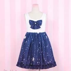宇宙柄シフォンワンピースのサムネイル