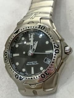 SEIKO キネティック オートリレー 5J22-0A50 純正ベルト付のサムネイル
