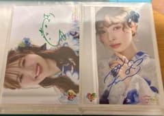 슈퍼 설렘 ♡ 선전부 요시카와 히요리 츠지노 카나미 원시 사진 친필 사인