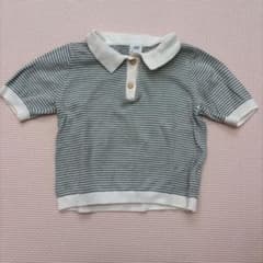 H&M ベビー ポロシャツ 80cm ボーダー