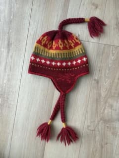 廃盤　ARC'TERYX イヤーフラップ　耳当てニット帽 ロゴ刺繍