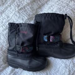 L.L.Bean 子ども用スノーブーツ11サイズ 黒 ゆき遊び 17.5 キッズ