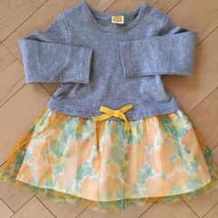 新品未使用！春にかわいい♡ワンピース90のサムネイル