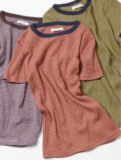 細ピッチボーダーTシャツのサムネイル