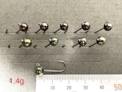 自作タングステンジグヘッド 約1.4g 10個のサムネイル