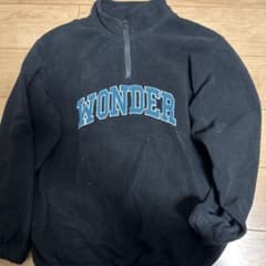 WONDER刺繍入り黒トレーナー XLのサムネイル