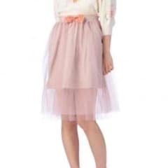 送料込 大人気商品 LIZLISA スカート ピンクベージュ ふわふわのサムネイル