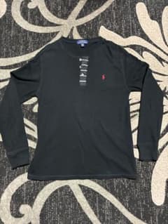 POLO RALPH LAUREN ヘンリーネック サーマル　ブラック短丈のサムネイル