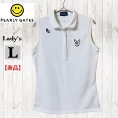 美品⭐︎ パーリーゲイツ ノースリーブ ポロシャツ PEARLY GATES ノースリーブポロシャツ レディースL パーリーゲイツ