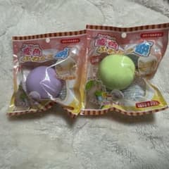 【 新品未開封 】変色ふわとろ餅 スクイーズ メロン餅　ブドウ餅のサムネイル