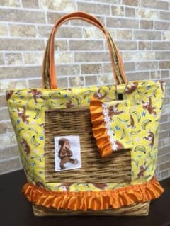 TKお盆セール中様専用☆オサルノジョージ トートバッグ/ハンドメイドのサムネイル