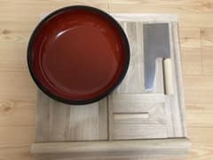 新品 そば(蕎麦)打ち道具 めん台・こね鉢・めん棒・包丁・駒板の5点セットのサムネイル