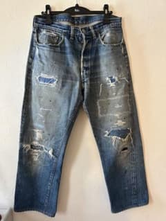 Levi's 501 OVERDESIGNダメージ加工 デニムパンツのサムネイル