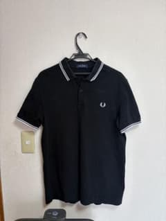 FRED PERRY ブラックポロシャツ L 美品】FRED PERRY ブラック ポロシャツ L 【公式通販】