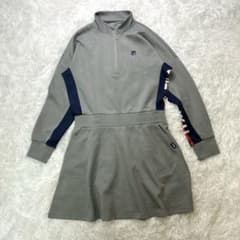 美品 FILA GOLF フィラゴルフ 長袖 ハーフジップ ワンピース L