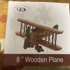 レトロな　金属製 飛行機模型 二重翼デザイン 木製 二重翼 飛行機模型 2個セット - メルカリ