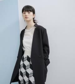新品タグ付き アダムエロペ 【WEB限定】ノーカラーオーバージャケットのサムネイル
