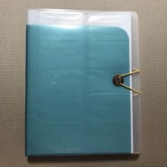 名刺カードホルダー　プラス totoco A4 200枚収納用　アクアブルーのサムネイル