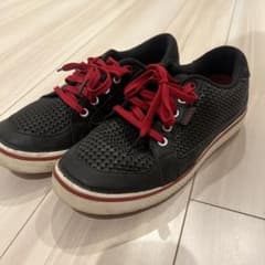 crocs メッシュシューズ 黒/赤のサムネイル