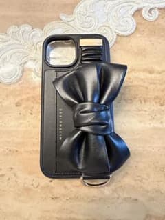 DESIGN SKIN iPhoneケース ブラック リボンのサムネイル