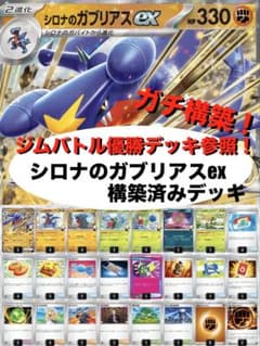 シロナのガブリアスex 構築済みデッキ ジムバトル優勝デッキ参考 60枚 ガチ構築】シロナのガブリアスex構築済みデッキ - メルカリ