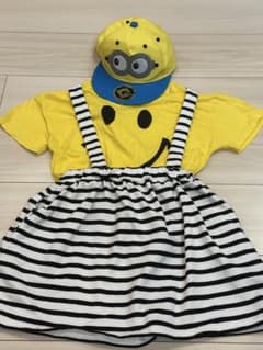 ミニオン コーデ 子供 服 コスプレ 夏 ユニバ USJ 泥棒 ハロウィン 帽子のサムネイル