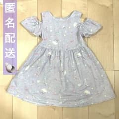 子供服　ワンピース　半袖　ラベンダー　120cmのサムネイル