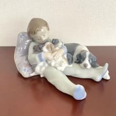 LLADRO リヤドロ 『 みんなおねんね 』 犬 置物 - メルカリ