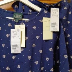 新品 LAURA ASHLEY ネイビー花柄 スカートセットアップのサムネイル