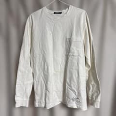 NUMERALS 長袖 ポケットTシャツ ホワイト Lサイズのサムネイル