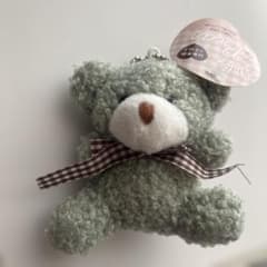 Fluffy Bear グリーン クマ型マスコットのサムネイル