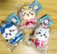 ちいかわ ハチワレ　うさぎ　七夕だねマスコット 3種セットのサムネイル