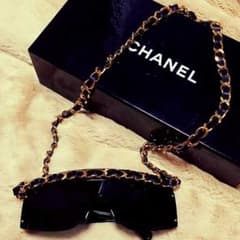 シャネル　レア　CHANEL チェーンサングラス  ヴィンテージ サングラスのサムネイル