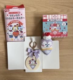 BT21 MANG 패밀리 마트 한정 키링& 봉제 장난감 배지