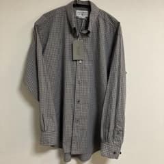 ENDS and MEANS チェック柄 長袖シャツ グレー Sのサムネイル