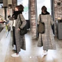 〖即購入可〗ロングコート チェック チェスターコートのサムネイル