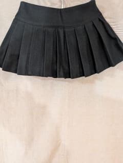 ブラック プリーツ ミニスカート キュロットのサムネイル