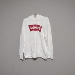 Levi's ロゴプリント プルオーバーパーカー ホワイトのサムネイル