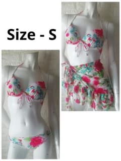 Women's Bikini Swimsuit with Skirt, Size S