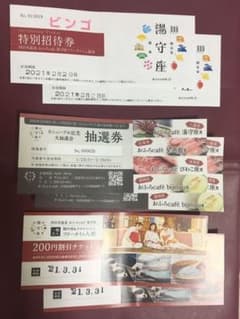 四日市温泉　お風呂カフェ湯守座入館券等セットのサムネイル