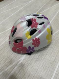子ども用ヘルメット 花柄デザイン