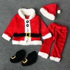 赤ちゃんサンタ服　サンタコス サンタ コスプレ ベビー キッズ クリスマス 衣装のサムネイル