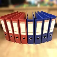 【北欧デザイン】エセルテ Esselte レバーアーチファイル A4 8冊セットのサムネイル