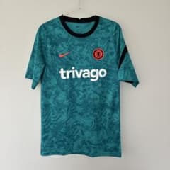 NIKE チェルシー試合前半袖サッカーターコイズ　Sサイズ NIKE チェルシー試合前半袖サッカーターコイズ Sサイズ - メルカリ