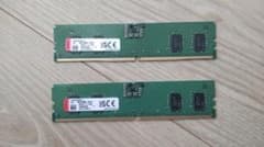 DDR4 8GBメモリ2枚 計16GB Kingston - メルカリ