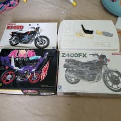 1/12 XJ400 Z400FX レジン3段シート　改造パーツ多数のサムネイル