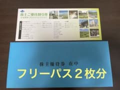 富士急行　株主優待　富士急ハイランドフリーパス2枚分のサムネイル