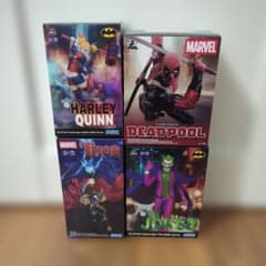 DC MARVEL ジョーカー ハーレイ・クイン ソー デットプール　4体セット